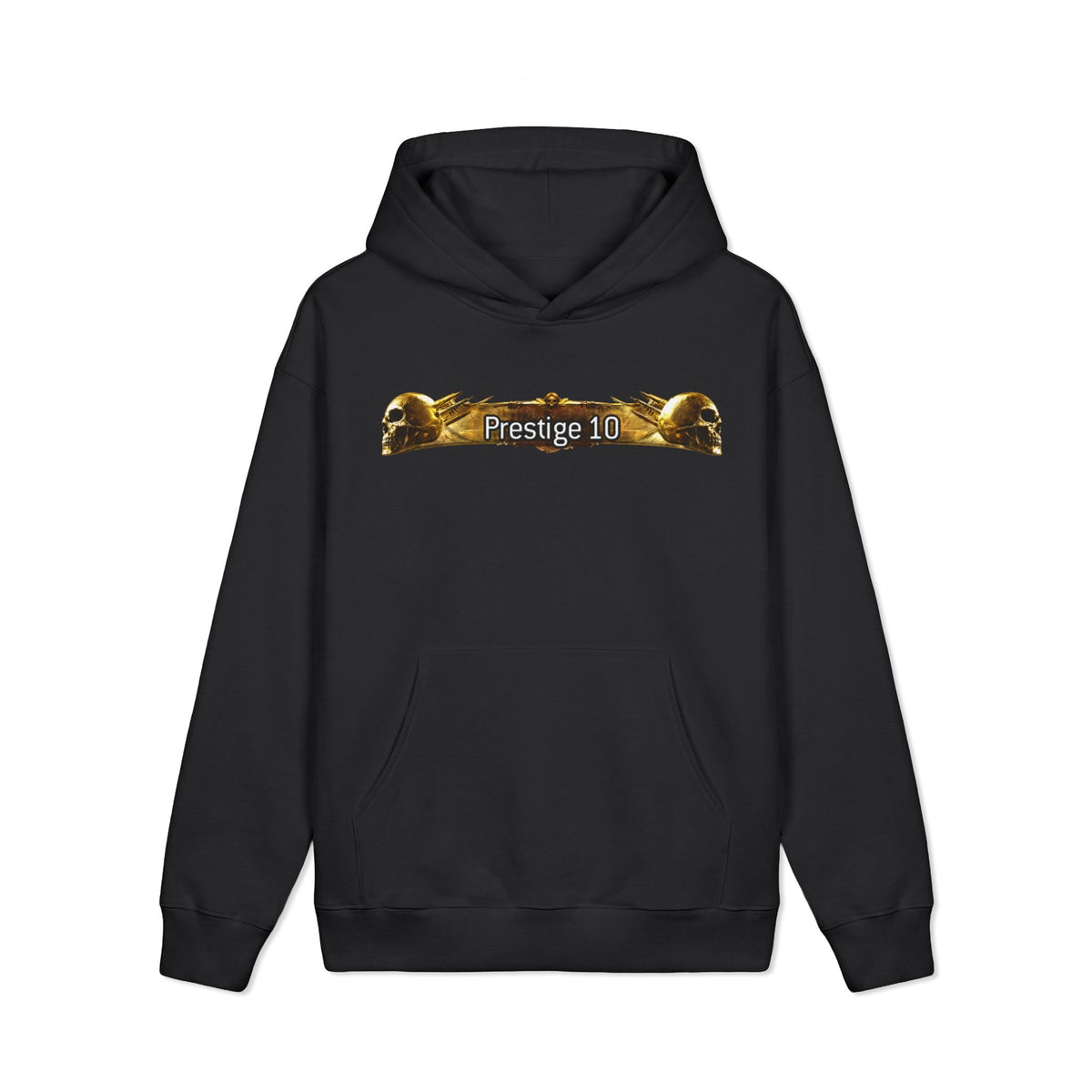 Prestige 10 Skull Hoodie — Vintage Gold Gaming Pullover