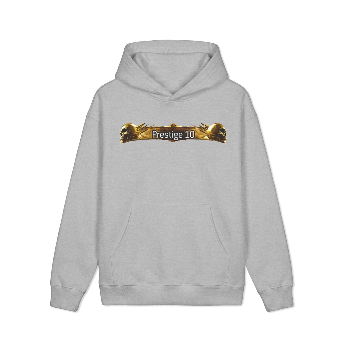 Prestige 10 Skull Hoodie — Vintage Gold Gaming Pullover