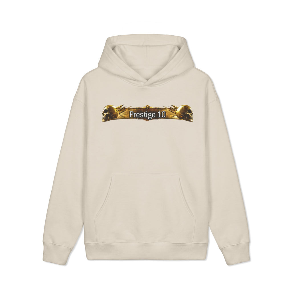 Prestige 10 Skull Hoodie — Vintage Gold Gaming Pullover