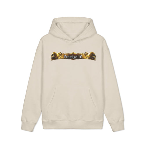 Prestige 10 Skull Hoodie — Vintage Gold Gaming Pullover